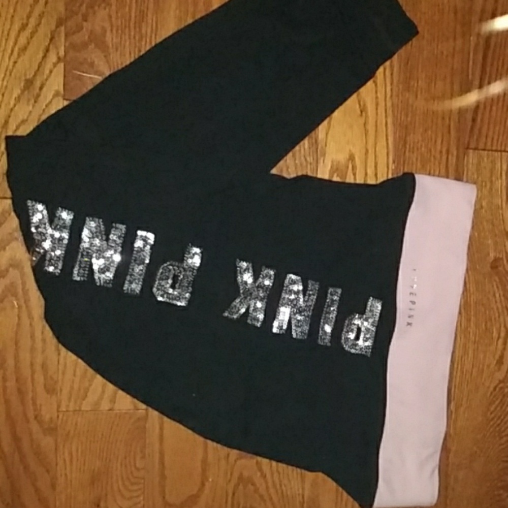 Gently used PINK bling leggings